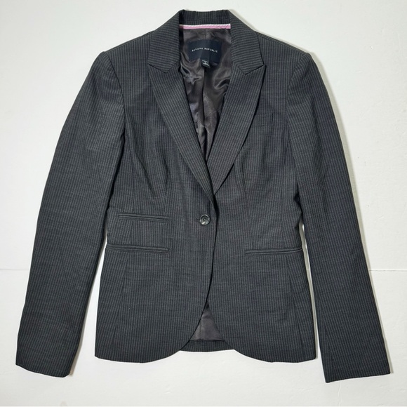 Banana Republic Jackets & Blazers - Banana Republic Gray Striped Blazer